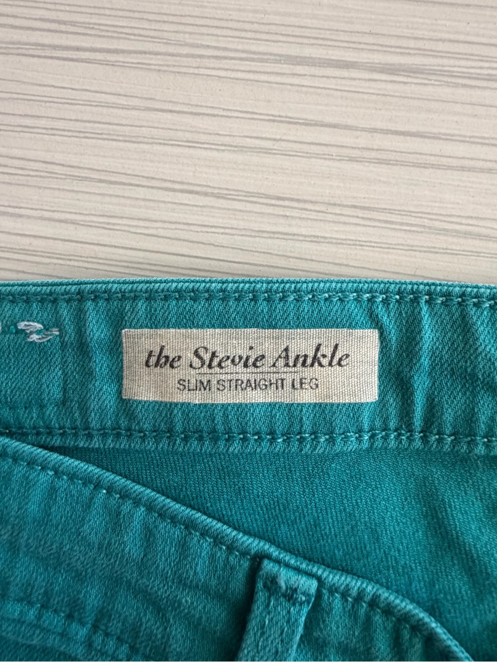 Woman’s AG Teal Women’s Stevie Jeans - Picture 4 of 7